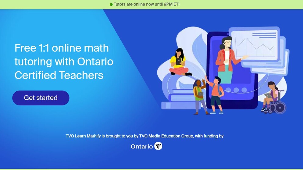 Online Tutoring with Math TVO poster