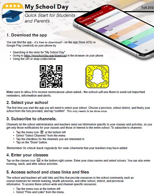 MySchoolDay App Download Instructions